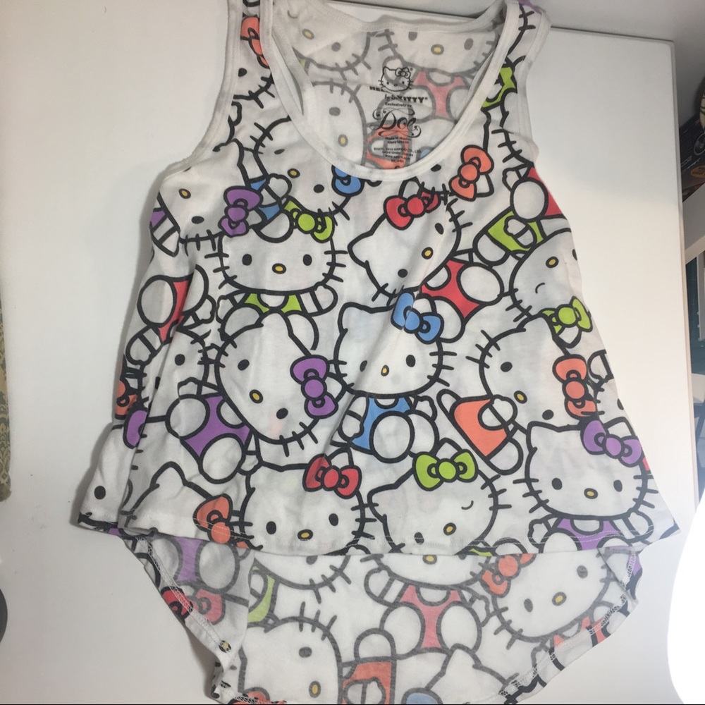 Hello kitty high-low tank top